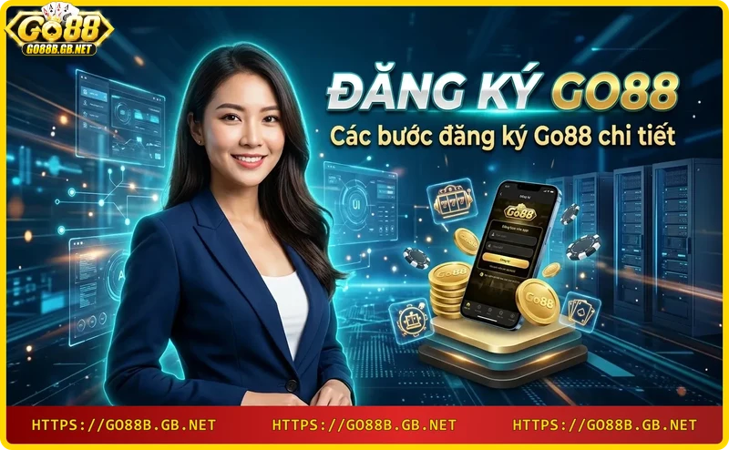 Các bước đăng ký Go88 - Minh họa quy trình tạo tài khoản từng bước trên smartphone