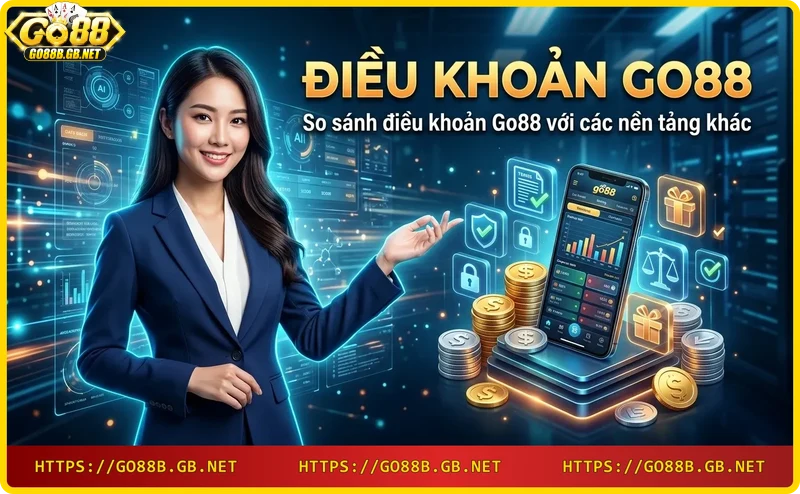Cân vàng so sánh điều khoản Go88 với các nền tảng khác