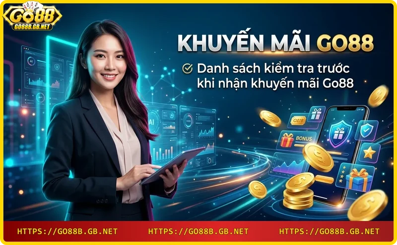 Danh sách kiểm tra điều kiện trước khi nhận khuyến mãi Go88