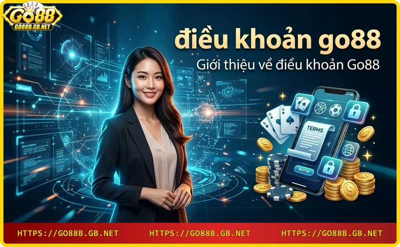 Kính lúp soi sáng tài liệu điều khoản và biểu tượng pháp lý trên nền neon