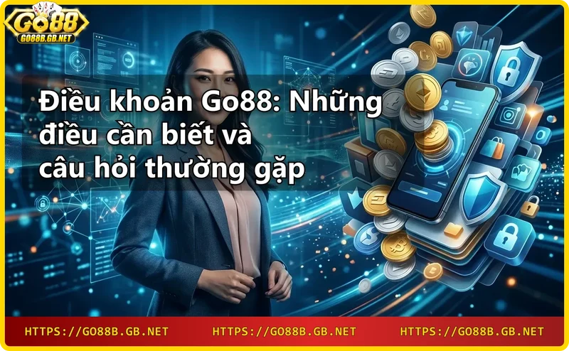 Kính lúp soi sáng tài liệu điều khoản và biểu tượng pháp lý trên nền neon