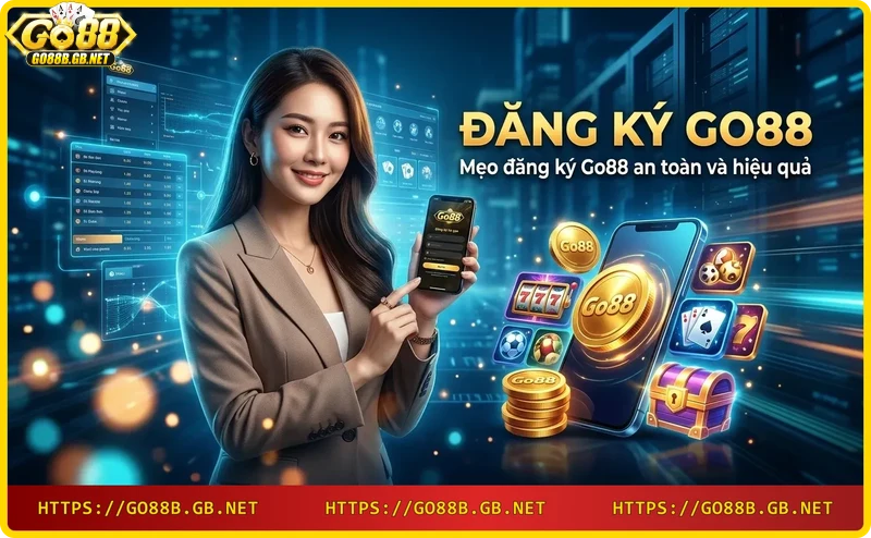 Mẹo đăng ký Go88 an toàn - Hình ảnh biểu tượng bảo mật và khóa an toàn