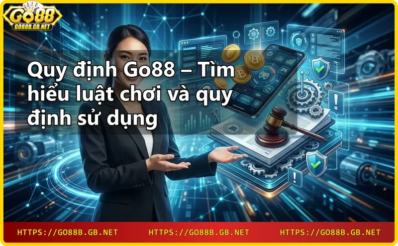 Quy định Go88 với tài liệu kỹ thuật số và biểu tượng quy tắc