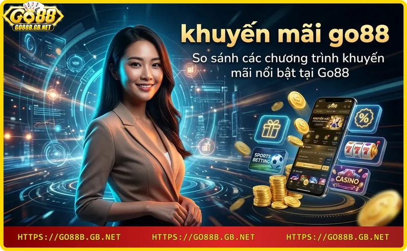 So sánh các bonus Go88 nổi bật về giá trị thưởng và điều kiện