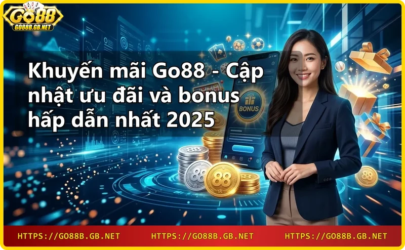 Tổng quan các chương trình khuyến mãi tại Go88 bao gồm thưởng chào mừng, nạp lần đầu và hoàn trả